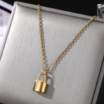 Necklace Factory - High Quality Gold Plated Stainless Steel Mini Lock Pendant