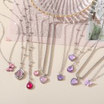 Necklaces Set Manufacturer - 5pcs Crystal Butterfly Hollow Heart Choker Fashion