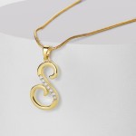 Alphabet Pendants Factory - CZ Word Mixed Small Initial 26 Letter Necklaces Women
