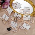 Earrings Set Factory - Hot Sale Butterfly Cross Pearl Irregular Geometric Set