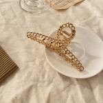 Hair Claw Factory - Simple Metal Hollow Out Geometric Ladies Elegant Accessories