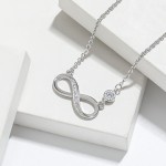 Necklace Supplier - Number 8 Love Infinite Inlaid Diamond Minimalist Mobius Symbol