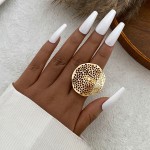 Adjustable Ring Factory - 2025 Exaggerated Geometry Flower Conch for Women Fashion