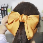 Hair Clips Manufacturer - Satin Bow Large Tails Hair Bow Hairpin Bowknot Hairgrips