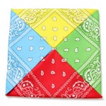 Headband Factory - Wholesale Polyester Headband Neck Scarf Paisley Square Custom