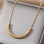 Necklace Supplier - Custom Women Jewelry Unique Transport Ball Light Luxury Gold