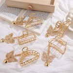 Hair Pins Manufacturer - New Hollow Out Butterfly Tassel Love Pendant Party Accessories