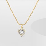 Heart Necklaces Factory - Custom Wholesale New Fashion Gold Plated Zircon for Women