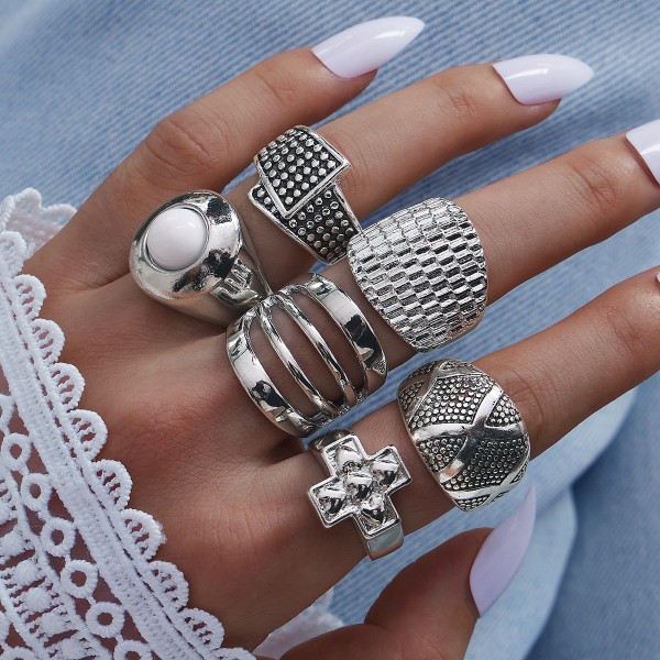 Adjustable Ring Supplier - Fashion Exaggerated Geometry for Women Jewelry