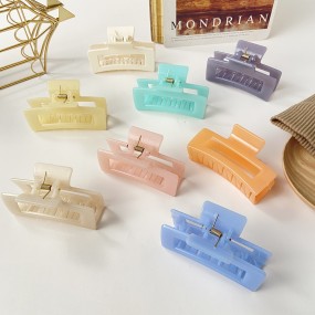 Hair Claw Supplier - Sweet Rectangle Vintage Acetate Summer Luxury for Women Girls