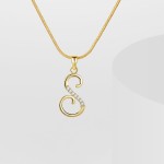 Alphabet Pendants Factory - CZ Word Mixed Small Initial 26 Letter Necklaces Women