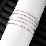 Bracelet Set Supplier - 2024 Heart 5 Pieces Gold Plated Geometric Adjustable for Women