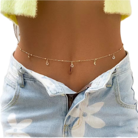 Belly Chain Factory - 2024 Sexy Tassels Pearl Shell Waist Fashionable Vacation Swimwear