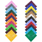 Headband Factory - Wholesale Polyester Headband Neck Scarf Paisley Square Custom