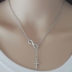 Pendant Necklace Supplier - Simple Cross 8 Infinite Jumper Chain for Women Wedding