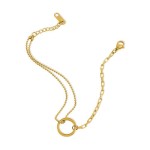 Jewelry Set Factory - Luxury Geometric Circle Splicing Stainless Steel Necklace