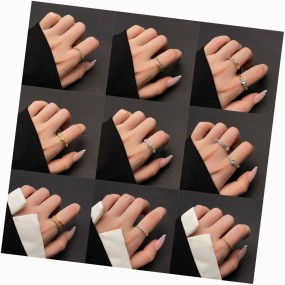 Finger Jewelry Factory - Women Gold Plated Hollow Cross Heart Zircon Chain Copper