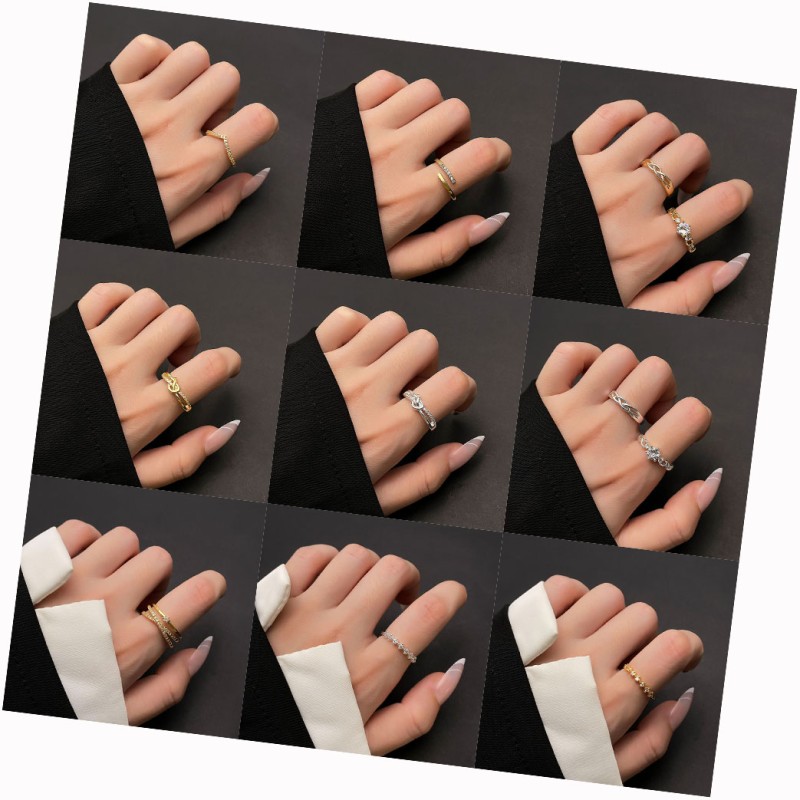 Finger Jewelry Factory - Women Gold Plated Hollow Cross Heart Zircon Chain Copper