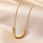 Necklace Supplier - Custom Women Jewelry Unique Transport Ball Light Luxury Gold