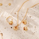 Jewelry Set Manufacturer - Luxury Golden Braided Knot Elegant Fashion Accessories