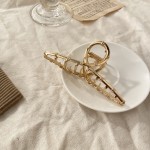 Hair Claw Factory - Simple Metal Hollow Out Geometric Ladies Elegant Accessories