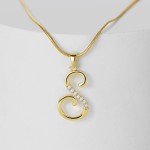 Alphabet Pendants Factory - CZ Word Mixed Small Initial 26 Letter Necklaces Women