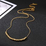 Necklace Supplier - Custom Women Jewelry Unique Transport Ball Light Luxury Gold