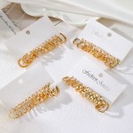 Earrings Set Manufacturer - 2025 24Pcs Twisted Twist C Shape Metal Huggie Hoop