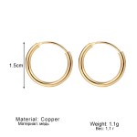 Hoop Earrings Factory - Custom Jewelry 10/12/15mm Dainty Chunky Tiny Endless Tube