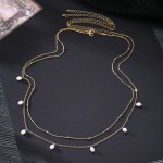 Waist Chain Factory - Summer Trendy Sexy Layered Beads Snake Chain Pearl Charm