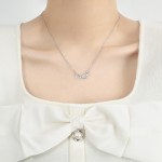 Necklace Supplier - Number 8 Love Infinite Inlaid Diamond Minimalist Mobius Symbol