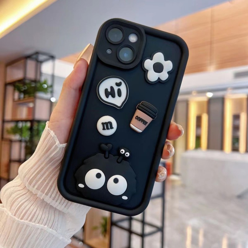 Phone Case Factory - Anti-Drop Cartoon Coal Ball