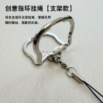 手机挂绳厂家-金属折叠环吊坠
