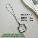 手机挂绳厂家-金属折叠环吊坠