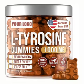 OEM/ODM Tyrosine Gummies Manufacturer - Private Label Customizable LOGO All-Natural Dietary Supplement Gummies for Mood Support