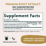 OEM Ashwagandha Capsule Manufacturer - Private Label KSM 66 Pure Organic Ashwagandha Root Powder Extract Ayurvedic Dietary Supplement