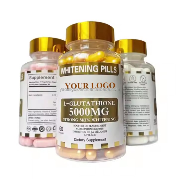 OEM Skin Whitening Supplements Capsule Manufacturer - Private Label L-Glutathione Capsules with Vitamin C & Collagen Blend for Skin Brightening