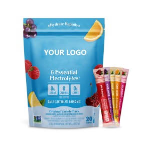 OEM/ODM Zero Sugar Magnesium Electrolytes Manufacturer - Private Label Customizable 20-Count Sports Nutrition Electrolytes Drink Mix