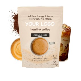 OEM/ODM Mushroom Coffee Manufacturer - Private Label Customizable Organic Instant Coffee with Lion's Mane Cordyceps & L-Theanine Extract