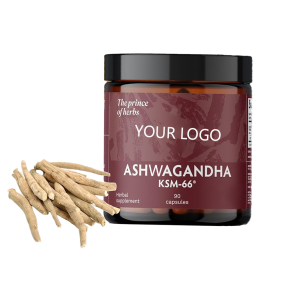 OEM/ODM KSM 66 Ashwagandha Capsules Manufacturer - Private Label Pure Organic Ashwagandha Root Powder Extract Ayurvedic Supplement
