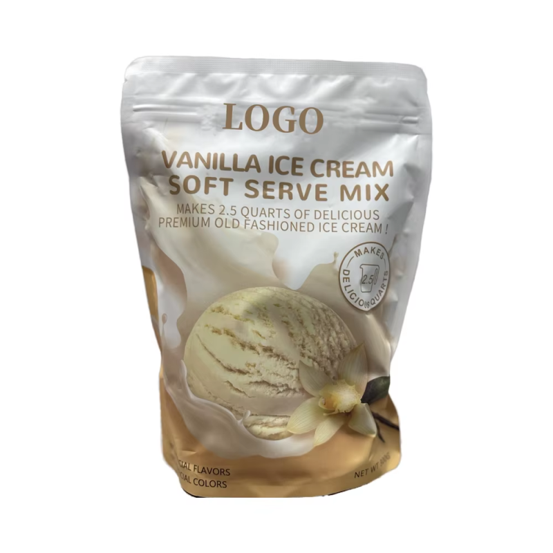 OEM/ODM Soft Ice Cream Mix Powder Manufacturer - Private Label Vanilla Flavor Soft Serve Ice Cream Mix