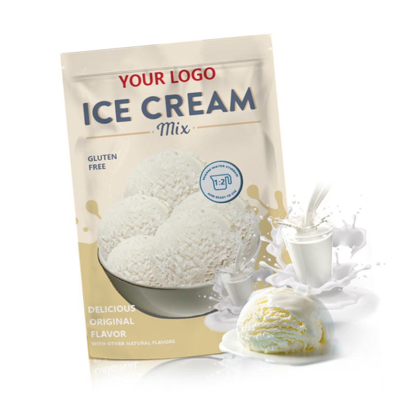 OEM/ODM Premium Collagen Milk Ice Cream Powder Manufacturer - Private Label Non-GMO Soft Serve Powdered Ice Cream Mix