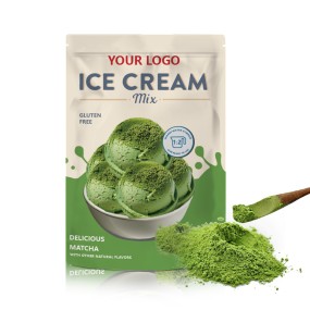 OEM/ODM Soft Serve Ice Cream Powder Manufacturer - Private Label 1Kg Homemade Green Matcha Ice Cream Mix