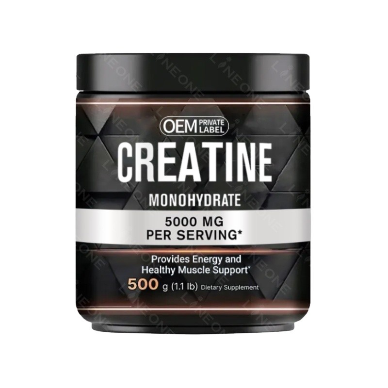 OEM Creatine Monohydrate Powder Manufacturer - Private Label 500 Grams Vegetarian Creatine Supplement for Muscle Mass