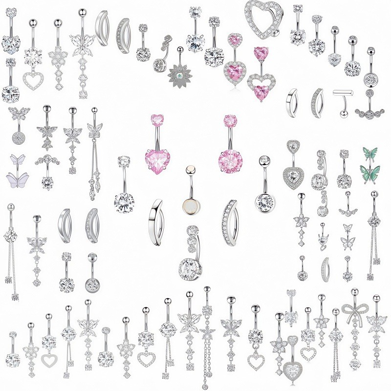 Belly Ring Set Supplier - 100 Types Shiny Zircon Wear Diamond