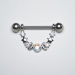 Nipple Ring Supplier - Boho Celestial Star Moon Crystal