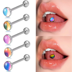 Piercing Jewelry Manufacturer - Titanium Alloy Dazzling Tongue