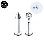 Titanium Labret Manufacturer - ASTM F136 Internal Thread Stock