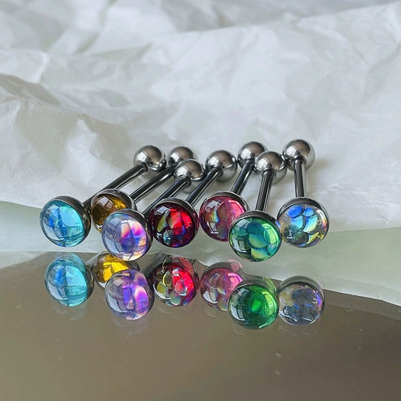Piercing Jewelry Supplier - Anti-allergy Fish Scale Tongue Stud