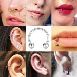 Body Jewelry Supplier - Externally Threaded Horseshoe Circular